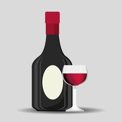the best wine collection vector illustration design