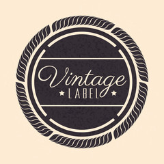 vintage frame quality seal vector illustration design