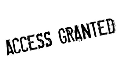 Access Granted rubber stamp