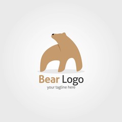 Bear Logo Design Template. Vector illustration