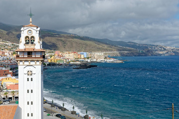 Fototapeta na wymiar Seaside Town Tenerife Canary Islands