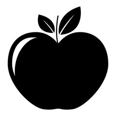 apple fruit icon over white background. vector illustration