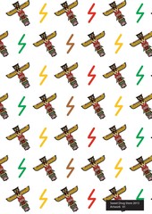 pattern totem design thunder