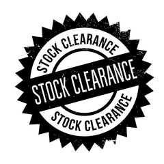 Stock clearance stamp. Grunge design with dust scratches. Effects can be easily removed for a clean, crisp look. Color is easily changed.
