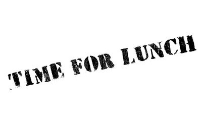 Time for lunch stamp. Grunge design with dust scratches. Effects can be easily removed for a clean, crisp look. Color is easily changed.