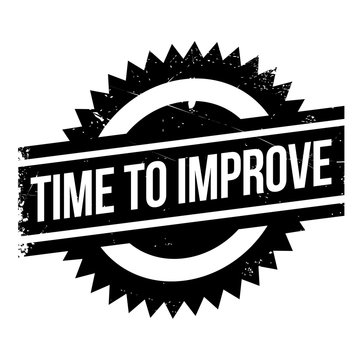 Time to improve stamp. Grunge design with dust scratches. Effects can be easily removed for a clean, crisp look. Color is easily changed.