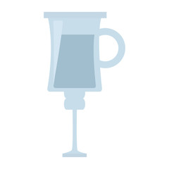 glass cup alcohol drink vector illustration eps 10