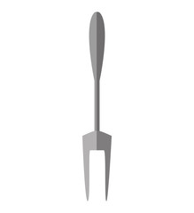 fork grilling kitchen and cooking utensils shadow vector illustration eps 10