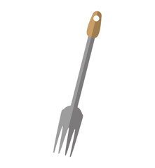 cooking fork utensils kitchen shadow vector illustration eps 10