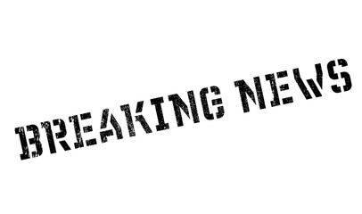 Breaking news stamp. Grunge design with dust scratches. Effects can be easily removed for a clean, crisp look. Color is easily changed.