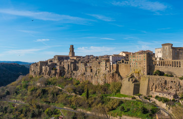 Pitigliano (Italy) - The gorgeous medieval town in Tuscany region, known as 