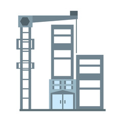 building elevator construction structure vector illustration eps 10