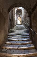 Naklejka premium Pitigliano (Italy) - The gorgeous medieval town in Tuscany region, known as 