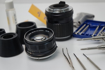 オールドレンズの分解清掃の画像イメージ