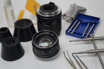 オールドレンズの分解清掃の画像イメージ