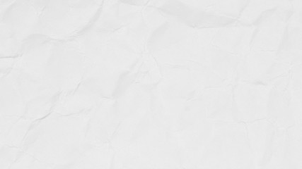 Crumpled white paper texture or paper background for design with copy space for text or image.