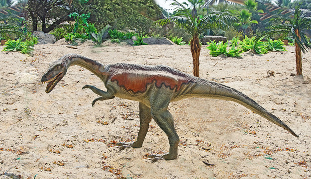 Close up of dinosaur