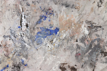 Abstract hand drawn background. Acrylic on cloth. 