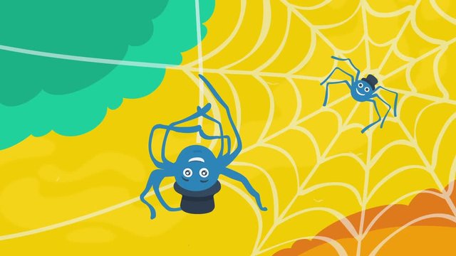 Spider and Spider Web Animation