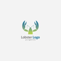 Lobster seafood logo and design elements. Vector illustration