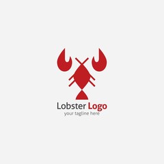 Lobster seafood logo and design elements. Vector illustration
