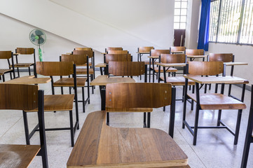 Empty Classroom Education 