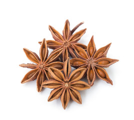 Star anise spice fruits