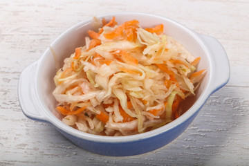 Raw pickled cabbage