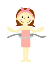 ダイエットする女性　巻き尺