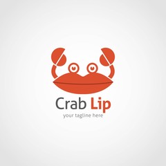 Crab Logo Design Template. Vector Illustration