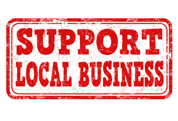 Support local business sign or stamp