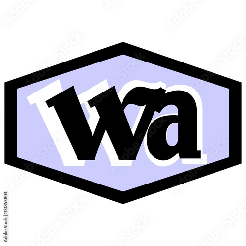 "Letter Wa logo vector" Stock image and royalty-free vector files on