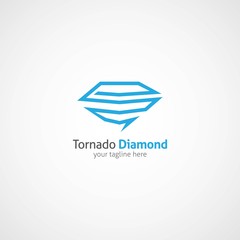 Tornado Logo Design Template.