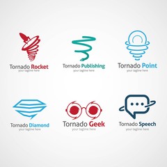 Tornado Logo Design Template.