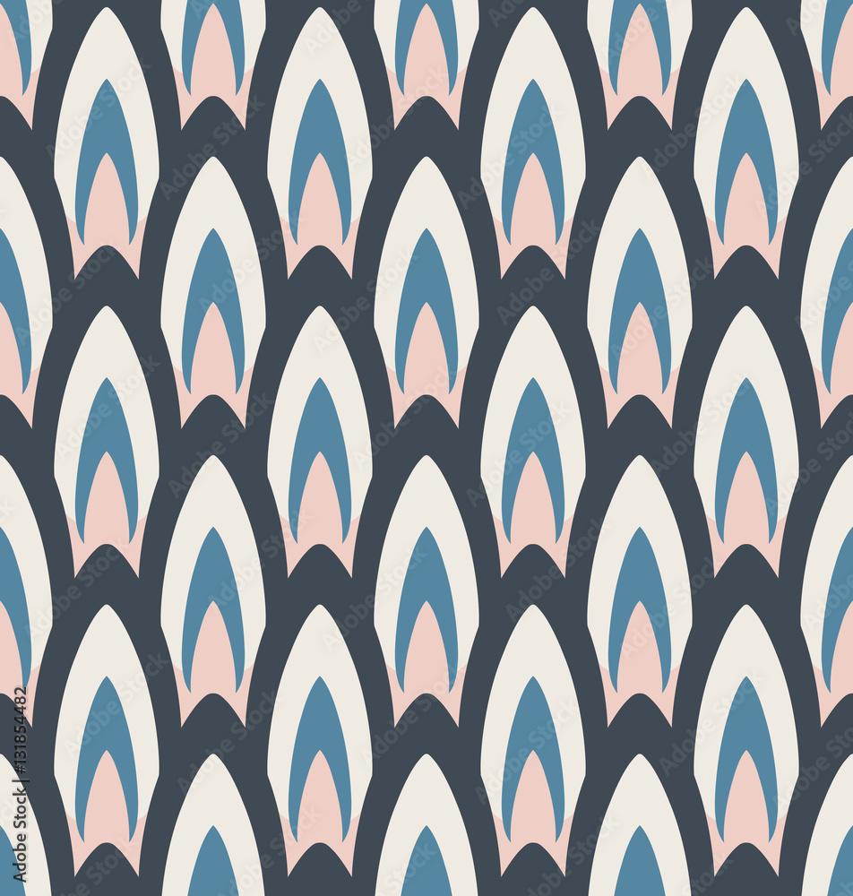 Poster seamless retro pattern