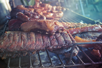 pork grill junk food