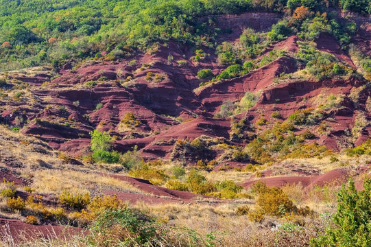 Lac du Salagou Badlands - Badlands near Lac du Salagou in France
