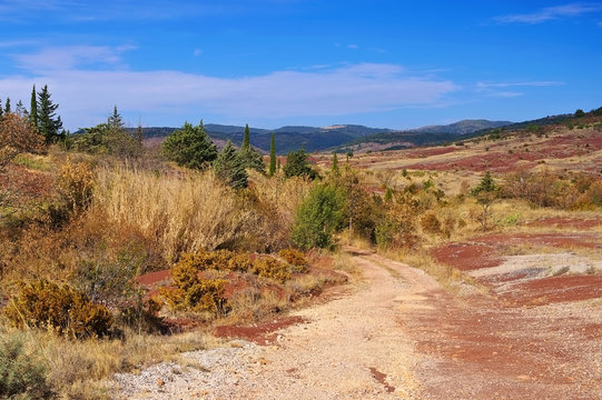 Lac du Salagou Badlands - Badlands near Lac du Salagou in France