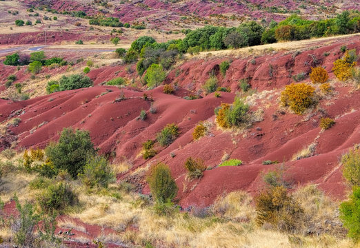 Lac du Salagou Badlands - Badlands near Lac du Salagou in France