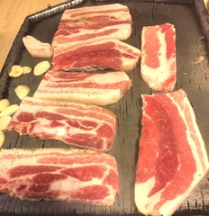  The BBQ pork in hot pot

