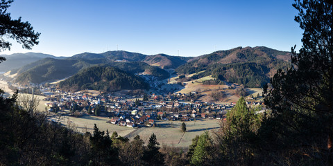 kalter Wintermorgen in Gutach, Schwarzwald