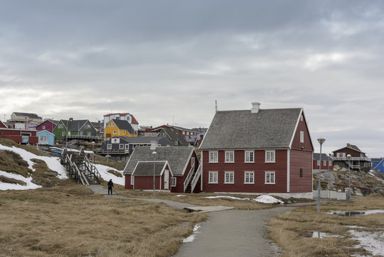 14.May.2016, Greenland. Traditional life in Ilulissat town at Greenland.