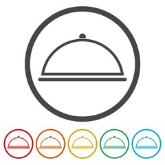 Food cover - vector icon 