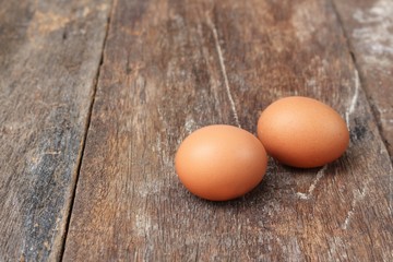  egg select focus with shallow depth of field on wood background