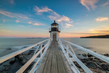 Foto op Aluminium Marshall Point Lighthouse Sunset  © Michael