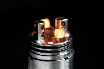 Preheat spiral vaping device.