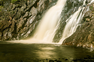 Fototapeta na wymiar A beautiful waterfall in Finland