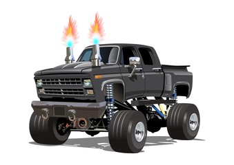Cartoon Monster Truck. Available EPS-10 separated by groups and layers for easy edit © Mechanik