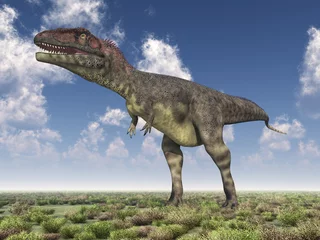 Crédence de cuisine en verre imprimé Dinosaures Dinosaurier Mapusaurus