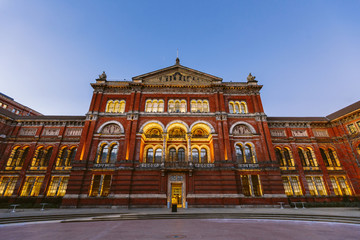 Victoria and Albert Museum architecture, London, England